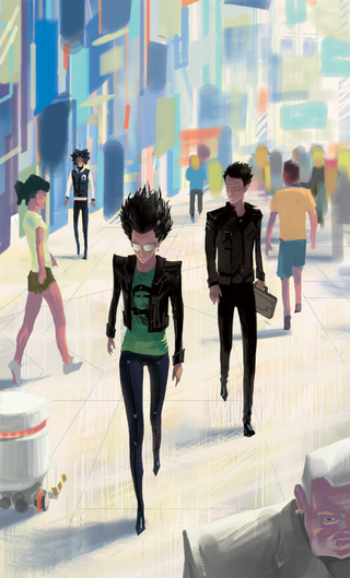 Illustration for article titled The Most Beautiful Art Based on William Gibson's Neuromancer